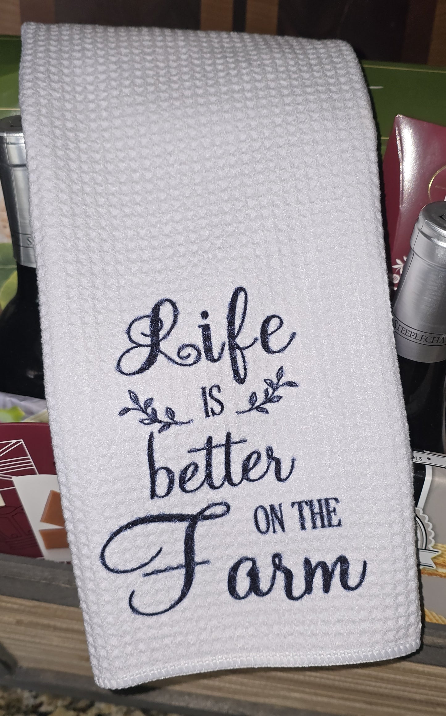 24 x 16" Dish Towel (Life is Better on the Farm)