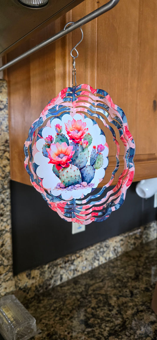 8" Wind Spinner (Cactus Design)