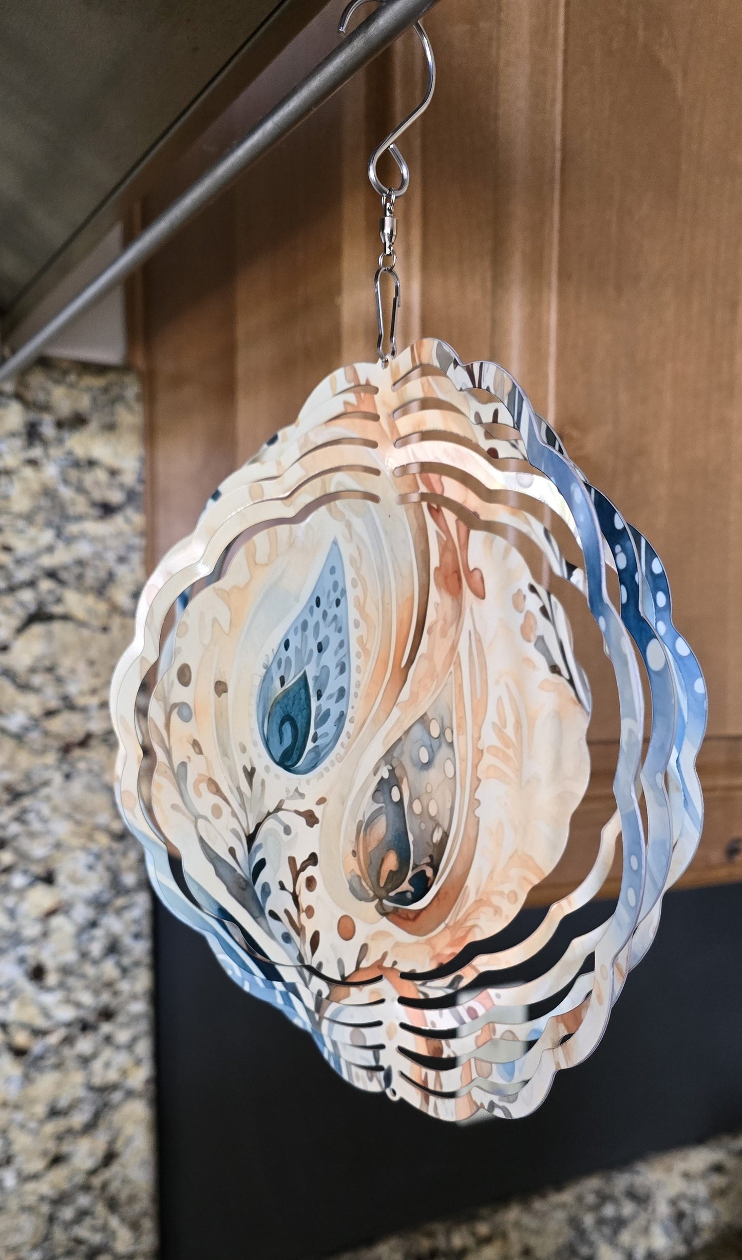 8" Wind Spinner (Boho Paisley)