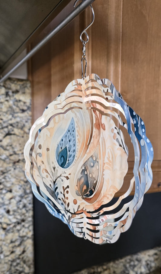 8" Wind Spinner (Boho Paisley)