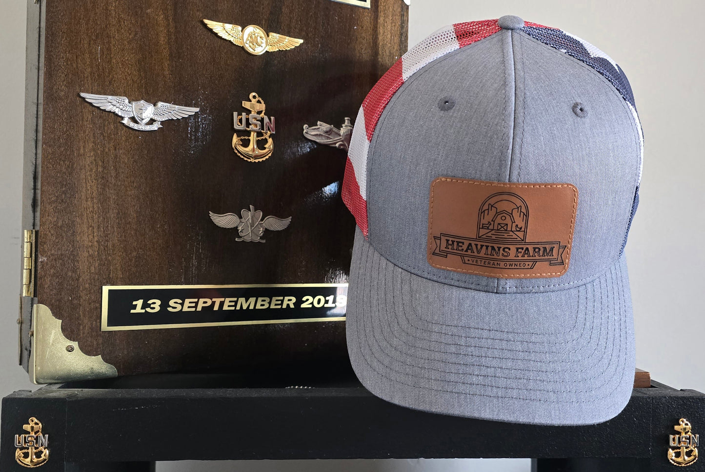 American-Made Heavin's Farm Supporter Hat | Stylish Patriotic Headwear