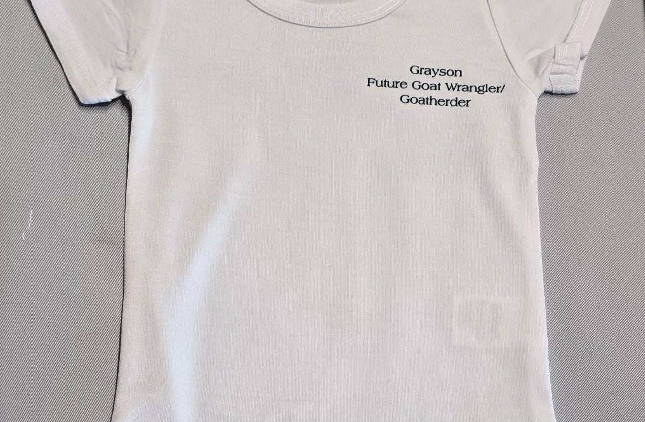 Toddler T-shirt "Personalized Future Goat Wrangler/Goatherder"