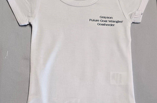 Toddler T-shirt "Personalized Future Goat Wrangler/Goatherder"