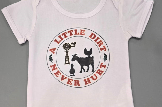Toddler T-Shirt "A Little Dirt Never Hurt"