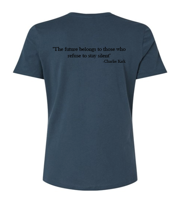 FREEDOM-"I am Charlie Kirk", "The future..."- Basker's Design- Female- Crew neck