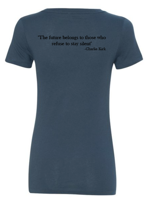 FREEDOM-"I am Charlie Kirk", "The future..."- Basker's Design-V-neck