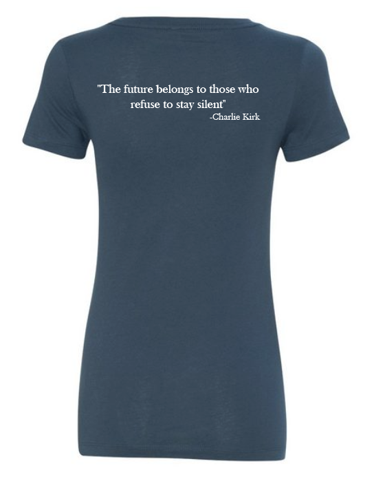 FREEDOM-"I am Charlie Kirk", "The future..."- Basker's Design-V-neck