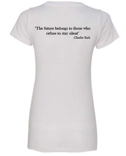 FREEDOM-"I am Charlie Kirk", "The future..."- Basker's Design-V-neck