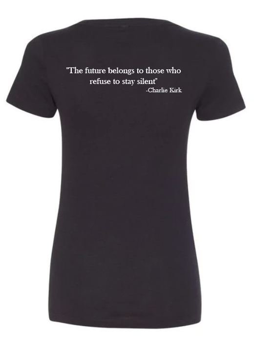 FREEDOM-"I am Charlie Kirk", "The future..."- Basker's Design-V-neck
