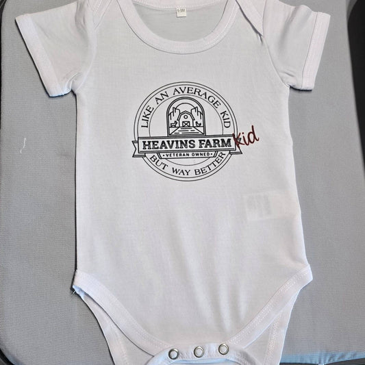 Baby Onesie (Heavin's Farm Kid)