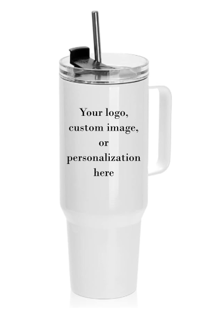 40oz Tumbler with Handle- "Custom Order" or "Personalization"