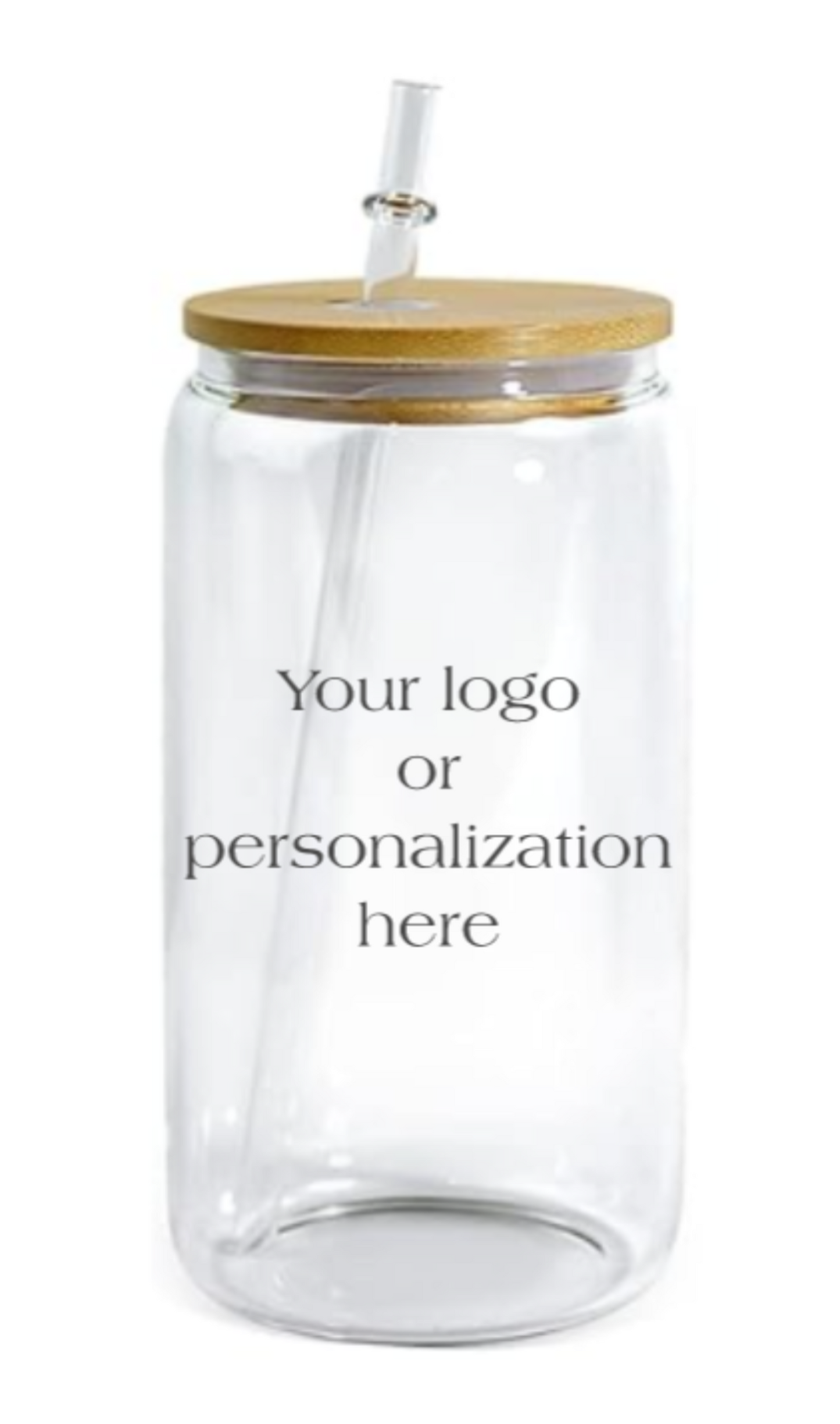 16oz Clear Glass- "Custom Order" or "Personalization"