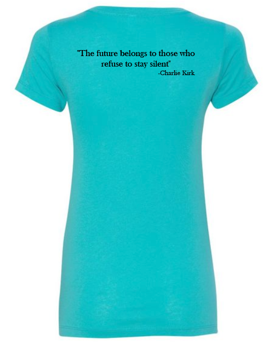 FREEDOM-"I am Charlie Kirk", "The future..."- Basker's Design-V-neck
