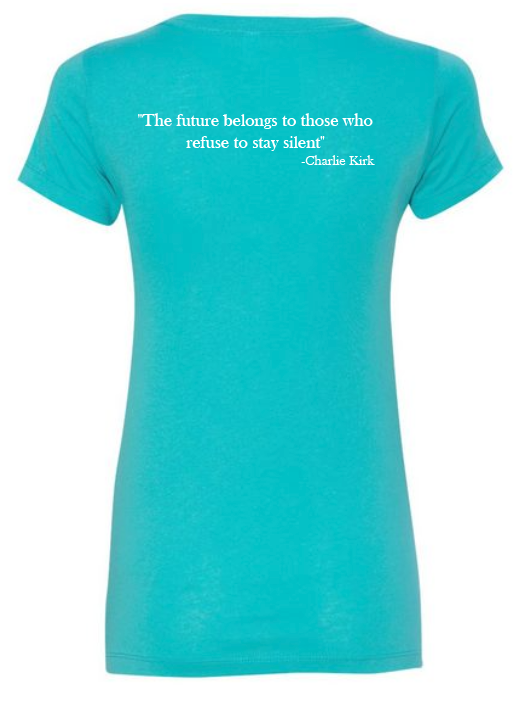 FREEDOM-"I am Charlie Kirk", "The future..."- Basker's Design-V-neck