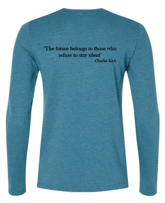FREEDOM-"I am Charlie Kirk", "The future..."- Basker's Design- Female- Long sleeve
