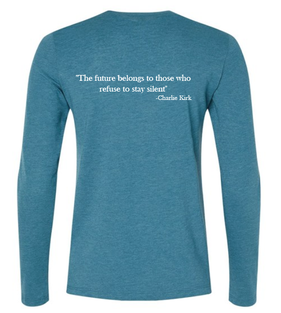 FREEDOM-"I am Charlie Kirk", "The future..."- Basker's Design- Female- Long sleeve