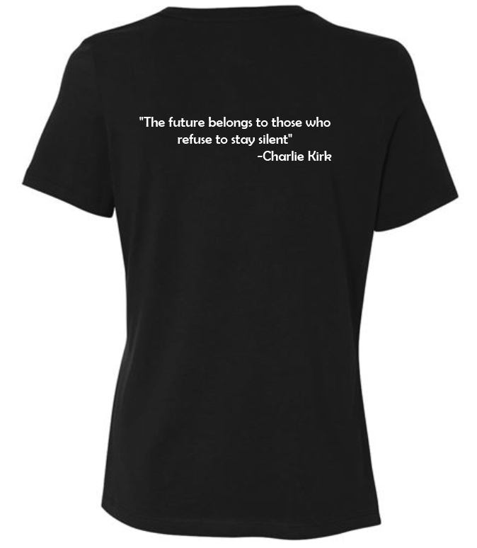 FREEDOM-"I am Charlie Kirk", "Courage is..."- Block Design- Female- Crew neck